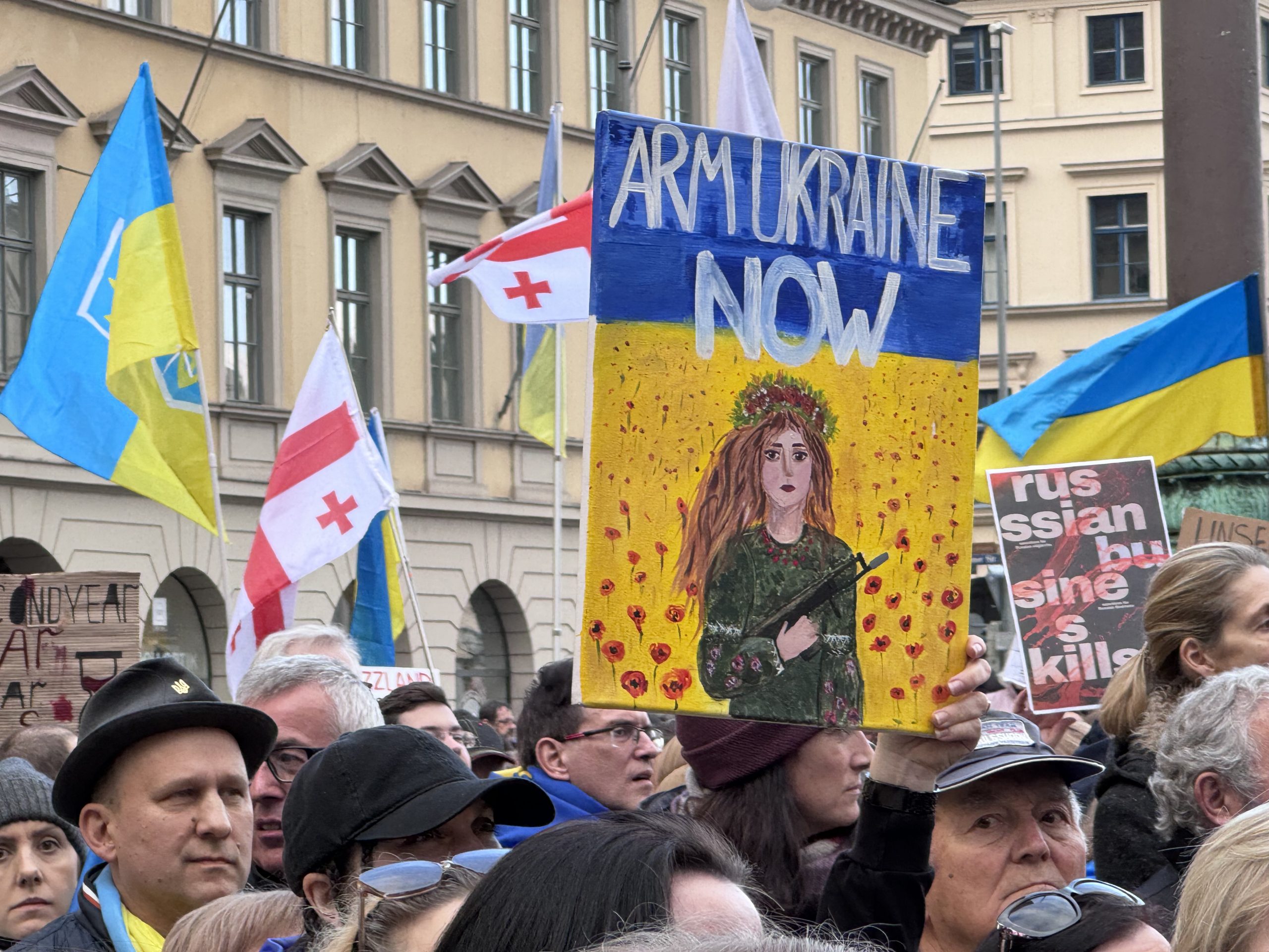 Großkundgebung für die Ukraine zur Münchner SiKo