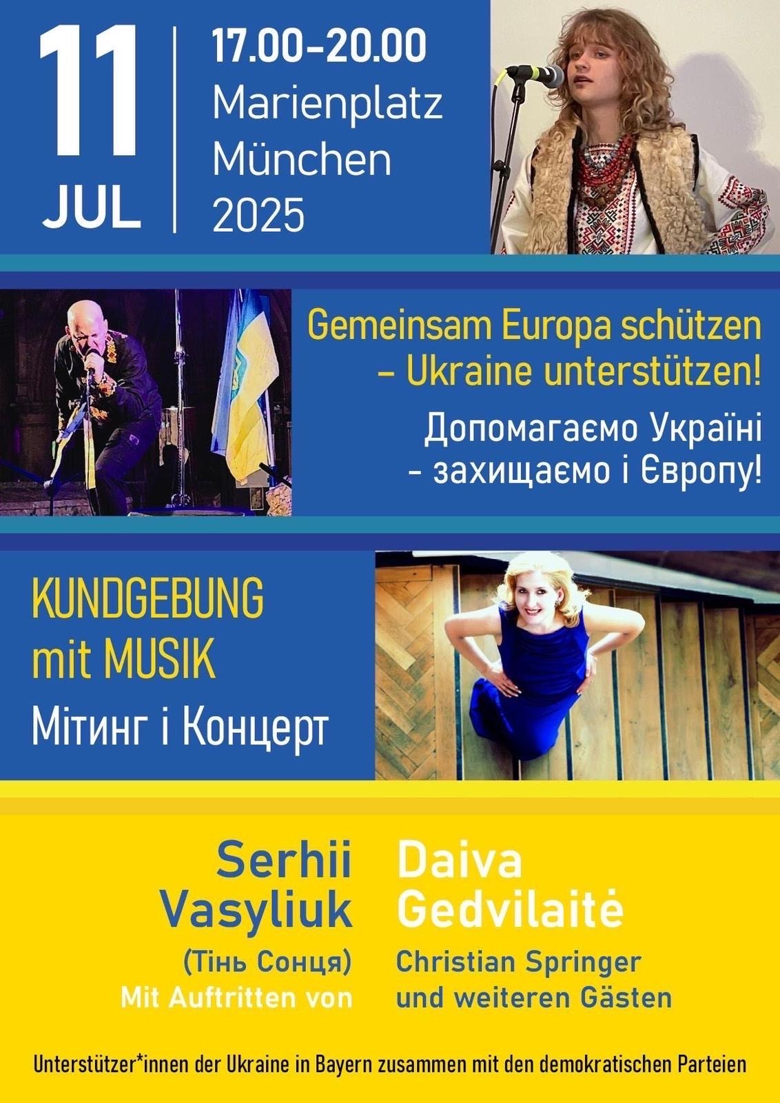 München: Ukraine unterstützen – Gemeinsam Europa schützen
